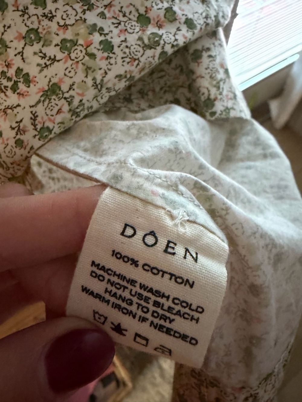 Doen Cream Floral Mini Dress with Ruffle Straps - Picture 4 of 4
